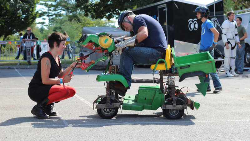 Illustration for article titled Adult Power Wheels Racing Is Real, Wonderful, And Totally Insane
